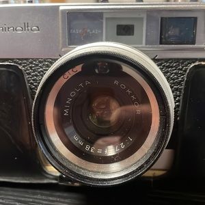 Minolta AL-F Vintage Camera with 38 mm lens